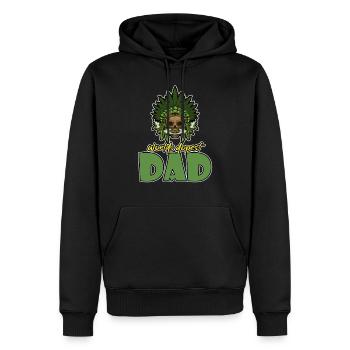 World's Dopest Dad - Männer Premium Bio Hoodie - Schwarz - Vorne - Nico (187cm)