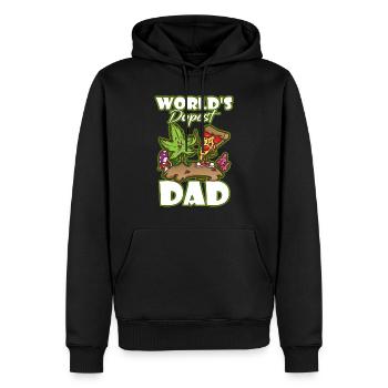 World's Dopest Dad - Männer Premium Bio Hoodie - Schwarz - Vorne - Nico (187cm)