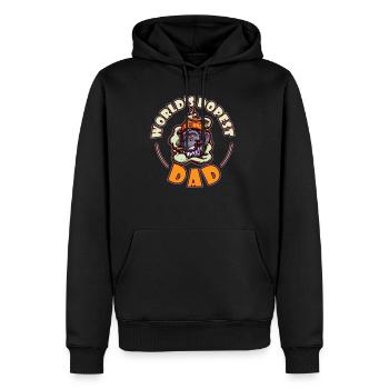 World's Dopest Dad - Männer Premium Bio Hoodie - Schwarz - Vorne - Nico (187cm)