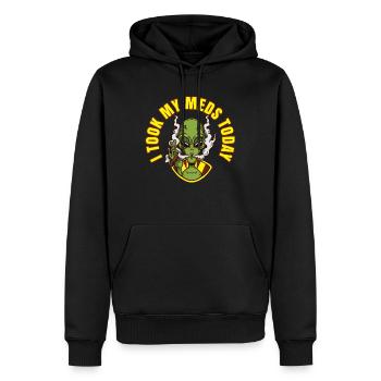 I Took My Meds Today - Men’s Premium Organic Hoodie - black - Front - Nico (187cm)