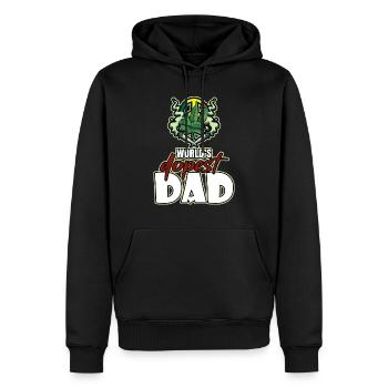World's Dopest Dad - Männer Premium Bio Hoodie - Schwarz - Vorne - Nico (187cm)