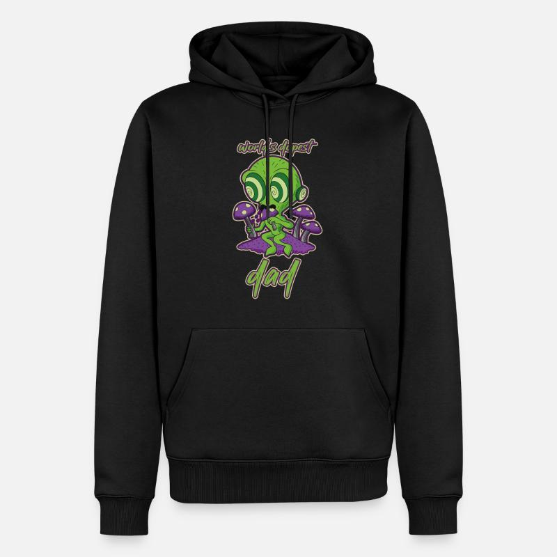 World's Dopest Dad - Männer Premium Bio Hoodie - Schwarz