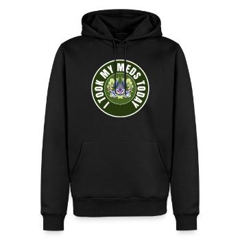J’ai pris mes médicaments aujourd’hui - Sweat à capuche Premium bio Homme - noir - Devant - Nico (187cm)