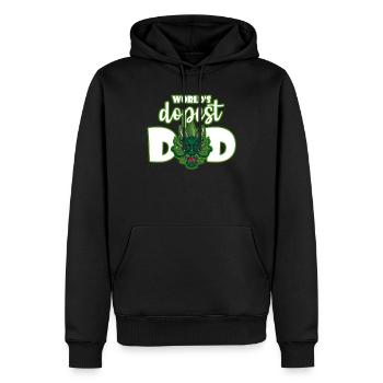 World's Dopest Dad - Männer Premium Bio Hoodie - Schwarz - Vorne - Nico (187cm)