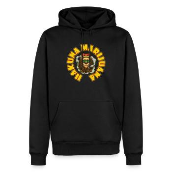 Hakuna Marijuana Drôle De Weed Fumer Pothead THC - Sweat à capuche Premium bio Homme - noir - Devant - Nico (187cm)