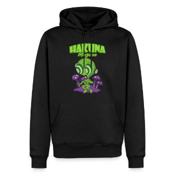 Hakuna Marijuana Drôle De Weed Fumer Pothead THC - Sweat à capuche Premium bio Homme - noir - Devant - Nico (187cm)