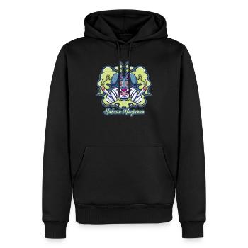 Hakuna Marijuana Drôle De Weed Fumer Pothead THC - Sweat à capuche Premium bio Homme - noir - Devant - Nico (187cm)