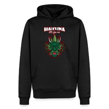 Hakuna Marijuana Drôle De Weed Fumer Pothead THC - Sweat à capuche Premium bio Homme - noir - Devant - Nico (187cm)