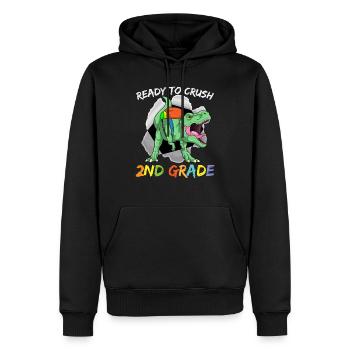 Ready To Crush 2nd Grade Elementary School - Sweat à capuche Premium bio Homme - noir - Devant - Nico (187cm)