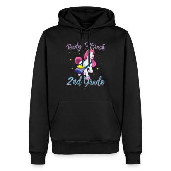 Ready To Crush 2nd Grade Elementary School - Sweat à capuche Premium bio Homme - noir - Devant - Nico (187cm)