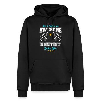 This Is What An Awesome Dentist Looks Like - Männer Premium Bio Hoodie - Schwarz - Vorne - Nico (187cm)
