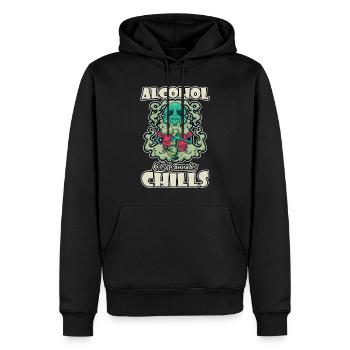 Alcohol Kills Cannabis Chills Weed Smoking Pothead - Männer Premium Bio Hoodie - Schwarz - Vorne - Nico (187cm)