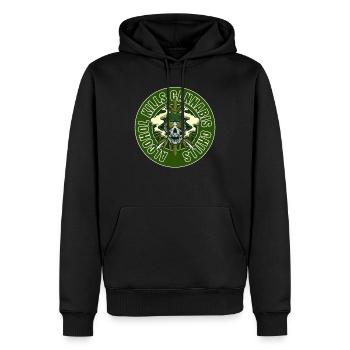 Alcohol Kills Cannabis Chills Weed Smoking Pothead - Männer Premium Bio Hoodie - Schwarz - Vorne - Nico (187cm)