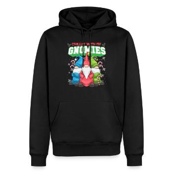 Noël Gnomes Santa Squad Cadeau de Noël drôle - Sweat à capuche Premium bio Homme - noir - Devant - Nico (187cm)