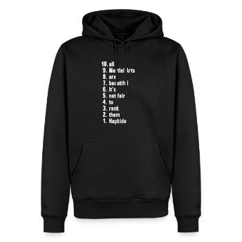 Hapkido Arts Martiaux Cadeau Arts Martiaux - Sweat à capuche Premium bio Homme - noir - Devant - Nico (187cm)