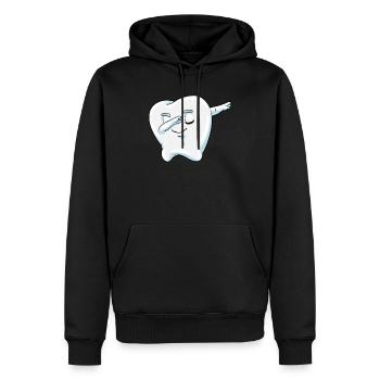 Dabbing Tooth Milk Tooth Dentist Cadeau - Sweat à capuche Premium bio Homme - noir - Devant - Nico (187cm)