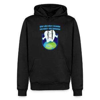Drôles de dictons dentisterie dentisterie idée cadeau - Sweat à capuche Premium bio Homme - noir - Devant - Nico (187cm)
