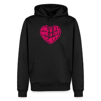 Lustige Sprüche Altenpflege Krankenpflege Geschenk - Männer Premium Bio Hoodie - Schwarz - Vorne - Nico (187cm)