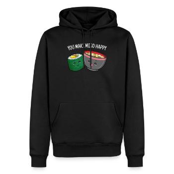You Maki Miso Happy Sushi Japan Ramen - Männer Premium Bio Hoodie - Schwarz - Vorne - Nico (187cm)