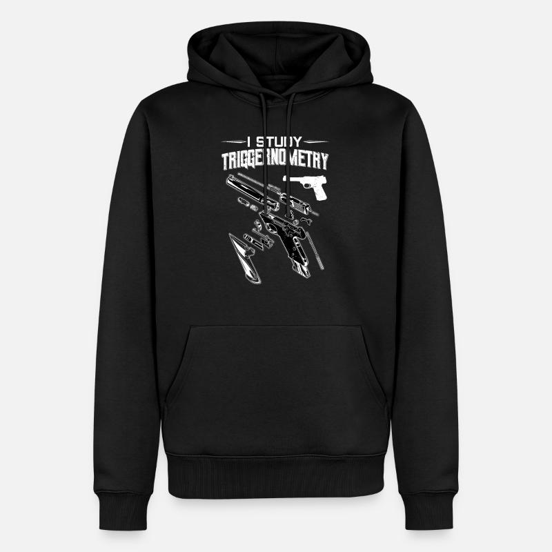 Trigger Nometry Weapons Nerd Guns - Sweat à capuche Premium bio Homme - noir