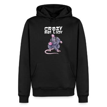 Haustier Ratte Hausmaus Ratten Geschenk - Männer Premium Bio Hoodie - Schwarz - Vorne - Nico (187cm)