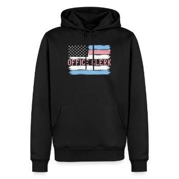 Idée cadeau adjointe du secrétaire américain à la fierté - Sweat à capuche Premium bio Homme - noir - Devant - Nico (187cm)