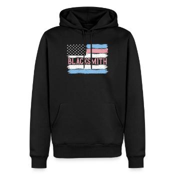 US Pride Smith Metal Work Gift Idea - Sweat à capuche Premium bio Homme - noir - Devant - Nico (187cm)