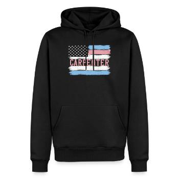 U.S. Pride Woodworker Menumaker Idée cadeau - Sweat à capuche Premium bio Homme - noir - Devant - Nico (187cm)