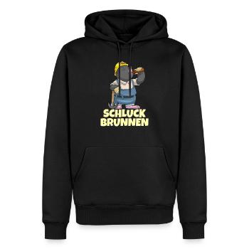 Lustige Biertrinker Bergbau Bier Bergmann Geschenk - Männer Premium Bio Hoodie - Schwarz - Vorne - Nico (187cm)
