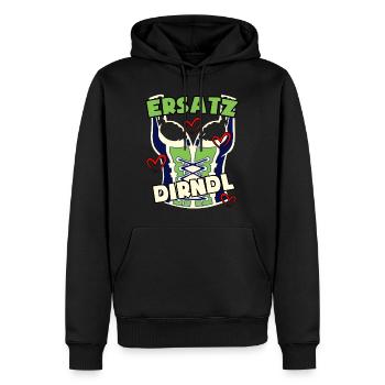 Dirndl Bayern Volksfest - Männer Premium Bio Hoodie - Schwarz - Vorne - Nico (187cm)