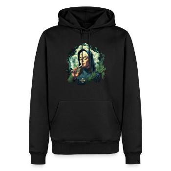 Nonne sexy - Männer Premium Bio Hoodie - Schwarz - Vorne - Nico (187cm)