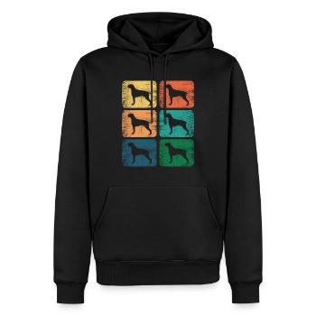 Boxer - Männer Premium Bio Hoodie - Schwarz - Vorne - Nico (187cm)