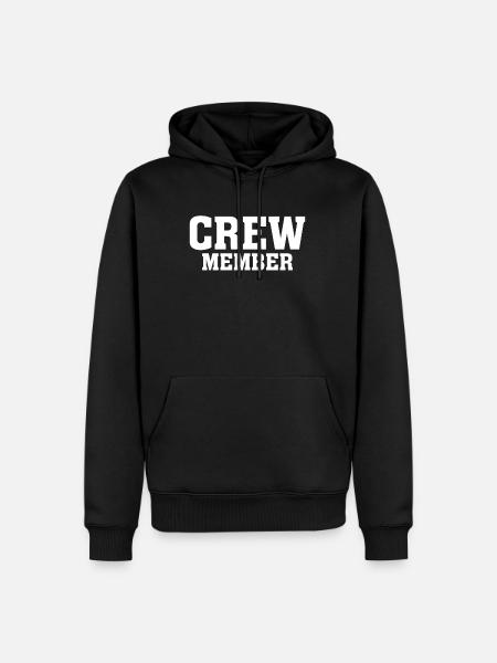 Crew Member - Men’s Premium Organic Hoodie - black
