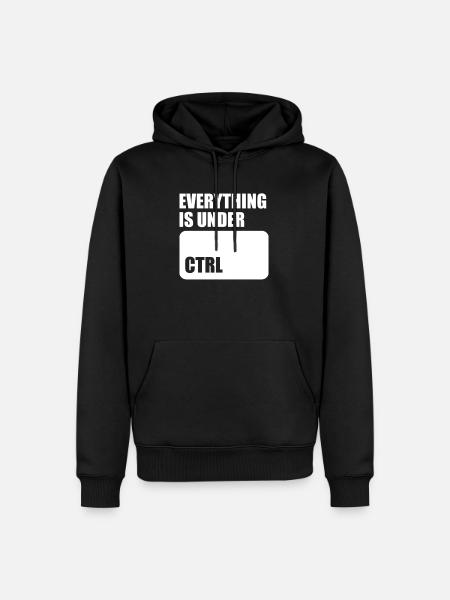 Nerd Geek IT Admin - Männer Premium Bio Hoodie - Schwarz