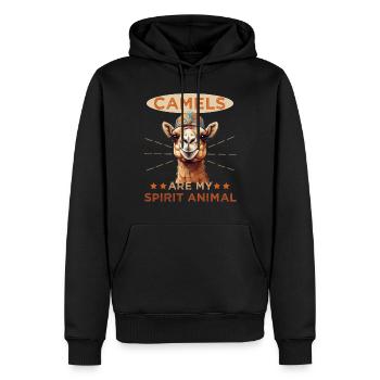 Camels Are My Spirit Animal - Men’s Premium Organic Hoodie - black - Front - Nico (187cm)