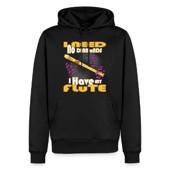 flöte blasmusik klarinette - Männer Premium Bio Hoodie - Schwarz - Vorne - Nico (187cm)