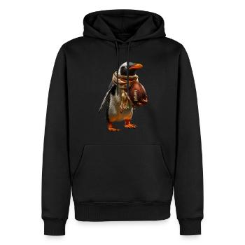 Pingouin - Sweat à capuche Premium bio Homme - noir - Devant - Nico (187cm)
