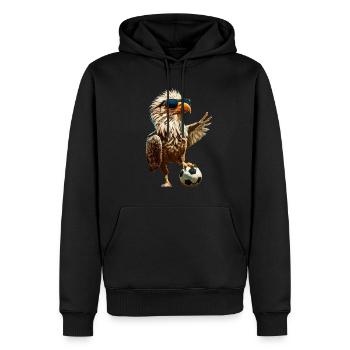 Aigle - Sweat à capuche Premium bio Homme - noir - Devant - Nico (187cm)