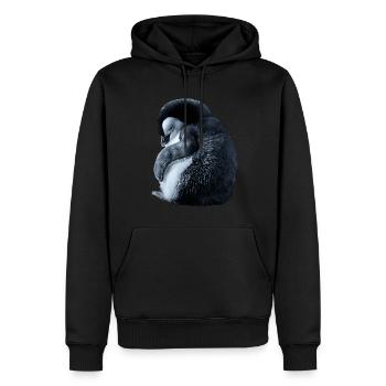 Pingouin - Sweat à capuche Premium bio Homme - noir - Devant - Nico (187cm)