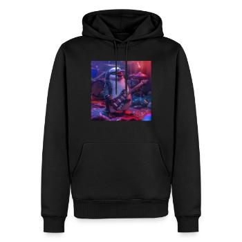 Pingouin - Sweat à capuche Premium bio Homme - noir - Devant - Nico (187cm)