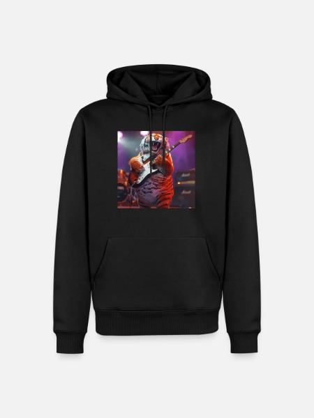 Tiger - Men’s Premium Organic Hoodie - black