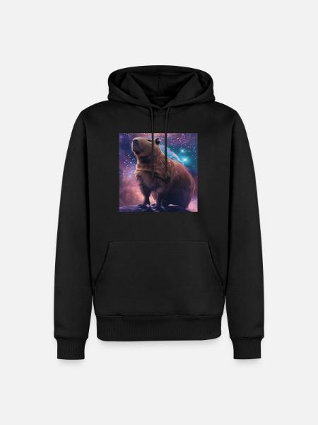Capybara - Men’s Premium Organic Hoodie - black