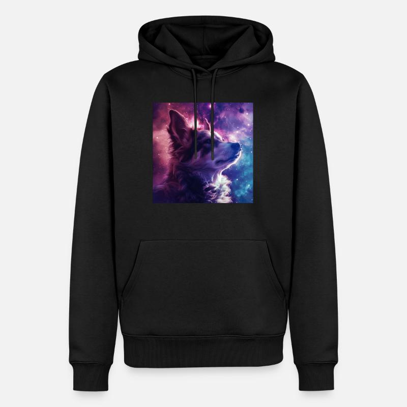 Chien - Sweat à capuche Premium bio Homme - noir