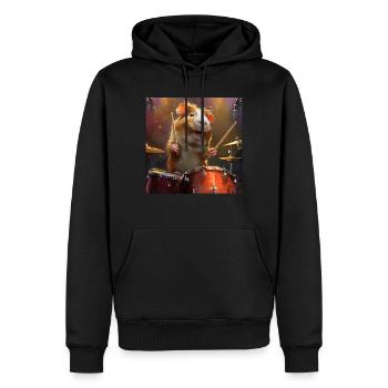 Meerschweinchen - Männer Premium Bio Hoodie - Schwarz - Vorne - Nico (187cm)