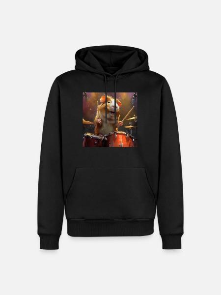 Cobaye - Sweat à capuche Premium bio Homme - noir
