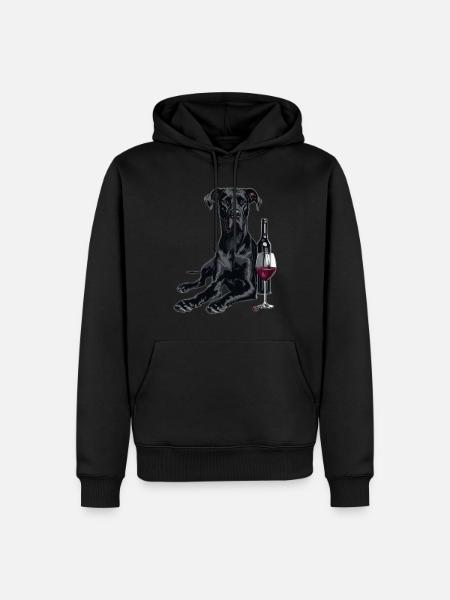 Great Dane - Men’s Premium Organic Hoodie - black