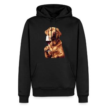 Labrador Retriever - Sweat à capuche Premium bio Homme - noir - Devant - Nico (187cm)