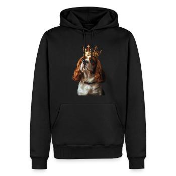 Cavalier King Charles Spaniel - Männer Premium Bio Hoodie - Schwarz - Vorne - Nico (187cm)