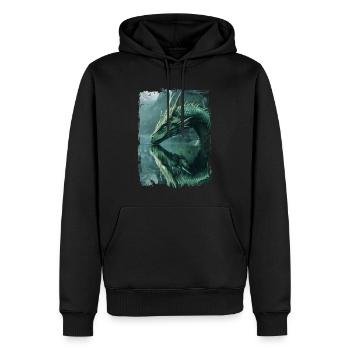 Cerf-volant - Sweat à capuche Premium bio Homme - noir - Devant - Nico (187cm)