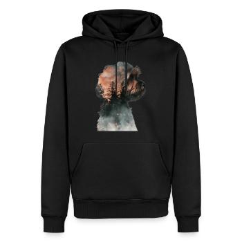 Shih Tzu - Männer Premium Bio Hoodie - Schwarz - Vorne - Nico (187cm)